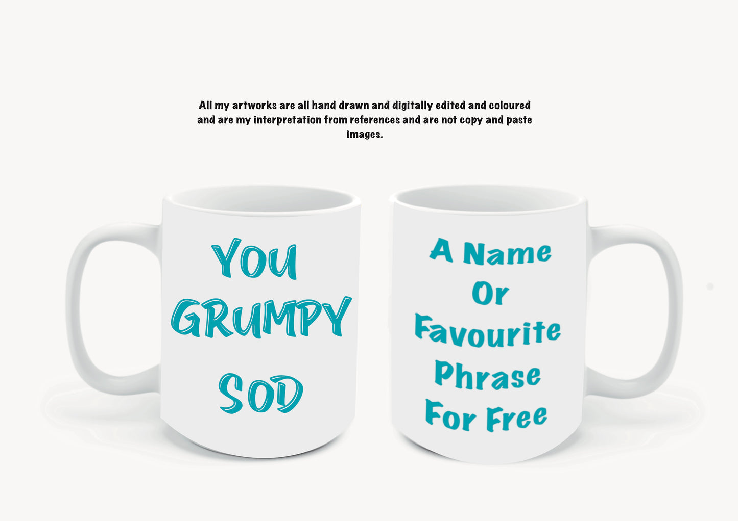 grumpy sod 10oz Mugs add a name personalise for FREE
