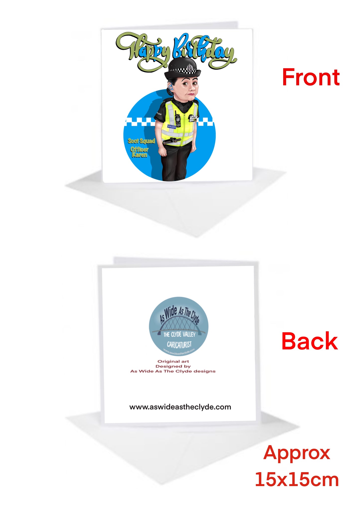 Scot Squad Birthday Cards-Cards Officer Karen