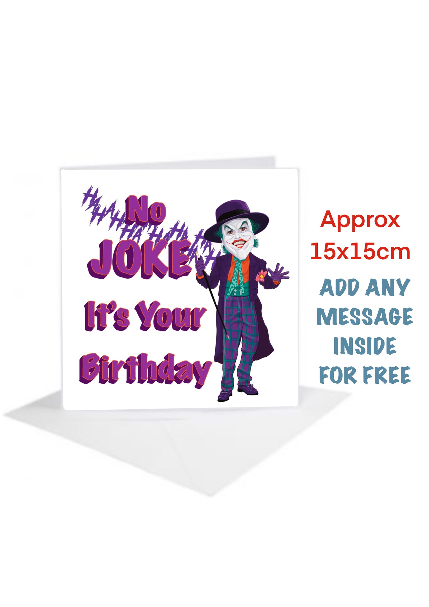 Joker Birthday Card-Cards No Joke