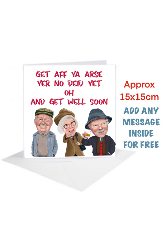 Still Game Cards-Cards get well soon isa jack and victor