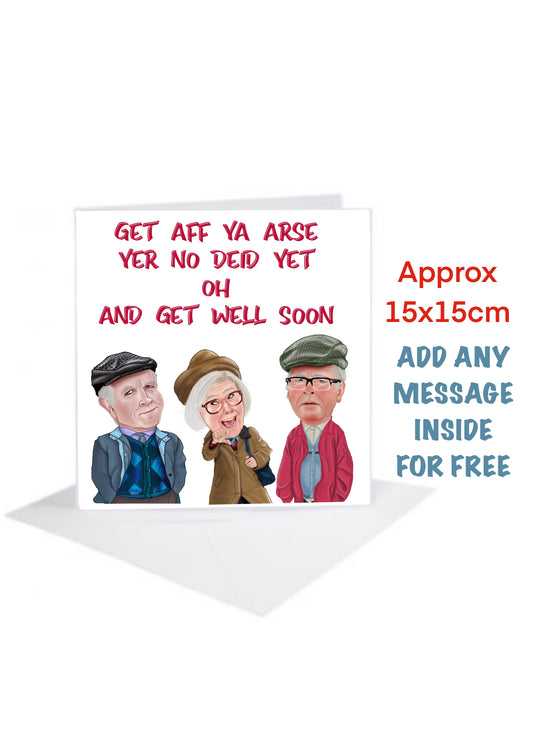 Still Game Cards-Cards no Deid yet get well soon