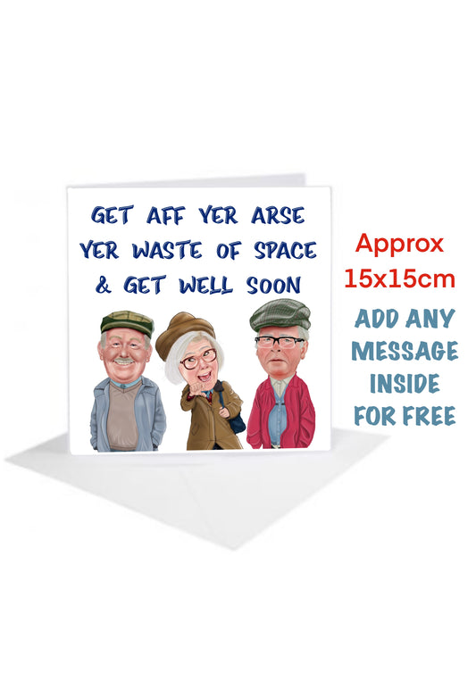 Still Game Cards-Cards get Aff yer arse get well soon