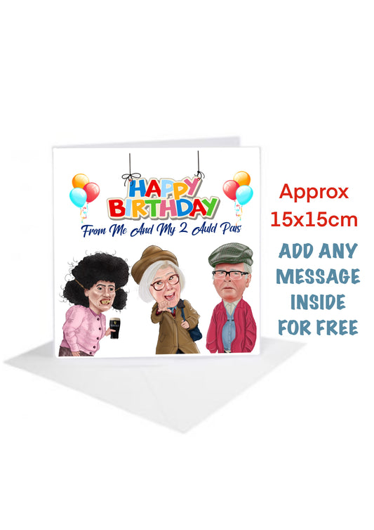 Still Game Birthday Cards-Cards isa and 2 of her old pals