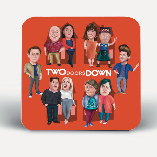 New in new and updated characters Two Doors Down Coasters-Coasters