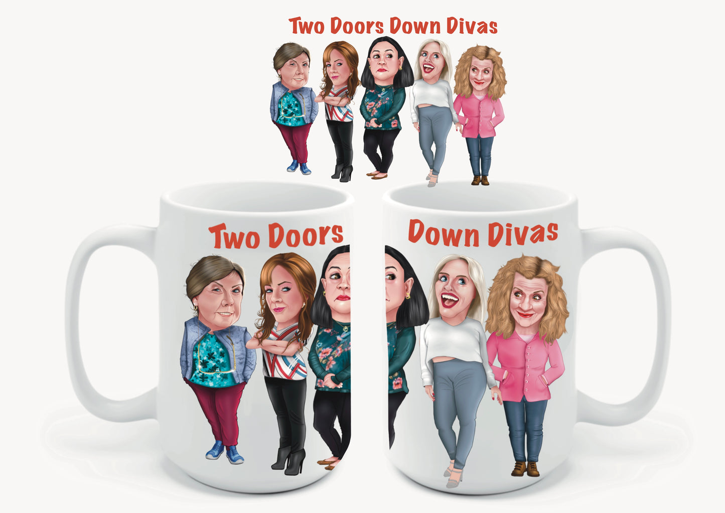 Set 3 Mugs-Mugs Two Doors Down Mugs special offer