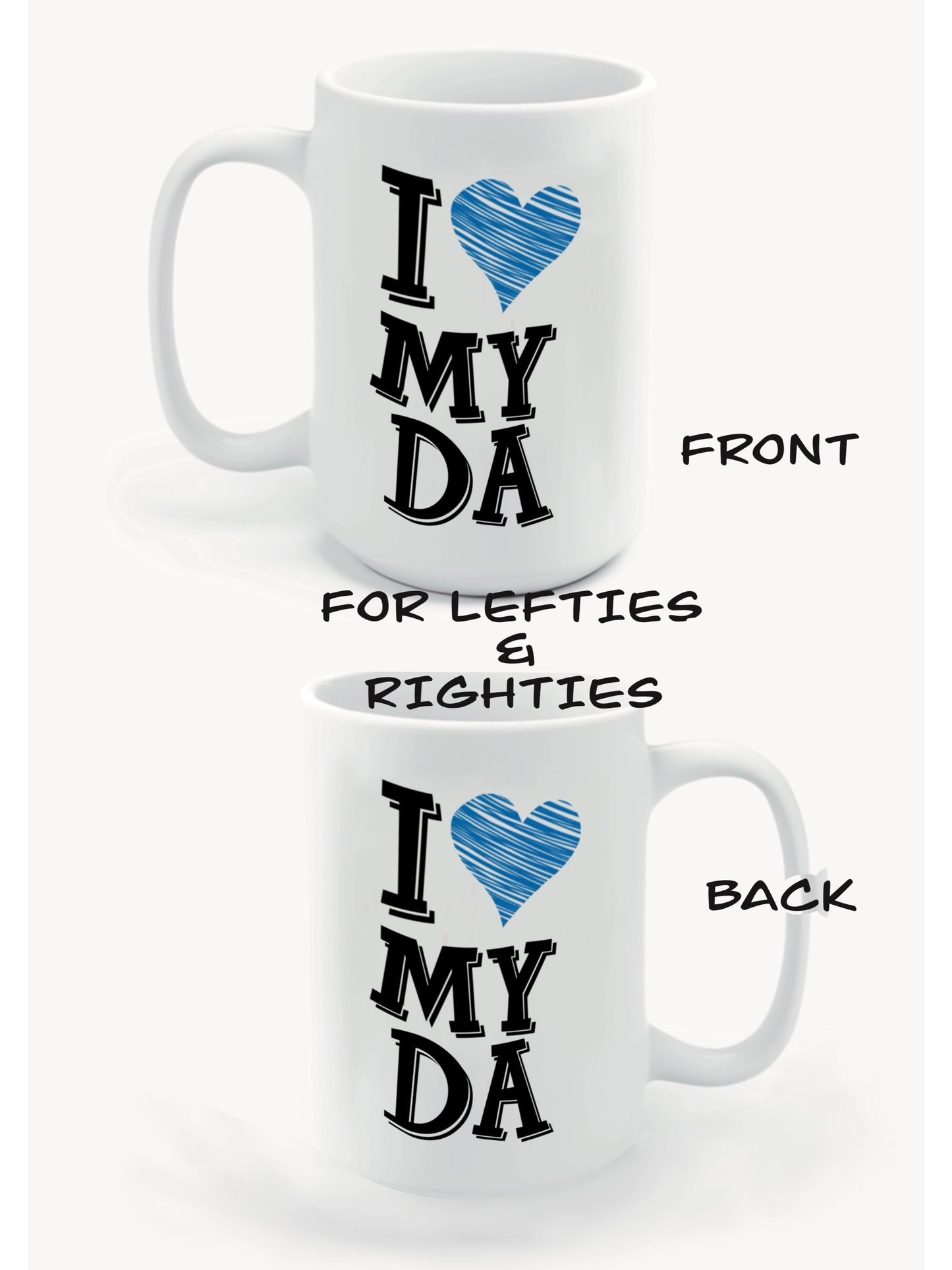 Fathers Day Mugs-Mugs love my da