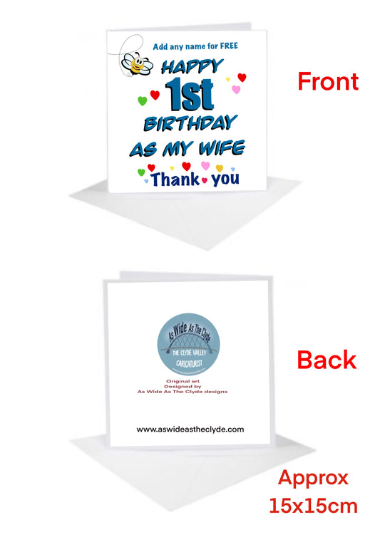 First Wife Birthday Cards-Cards