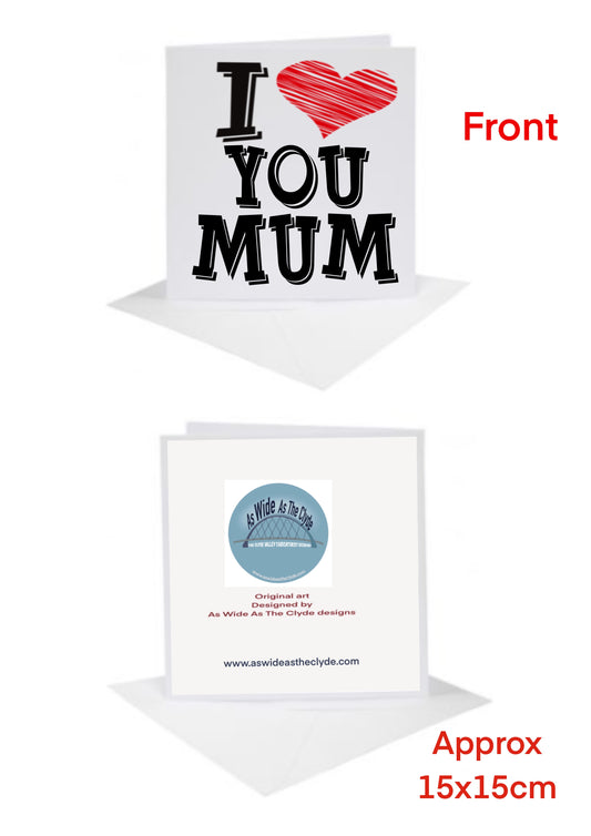 Mothers Day Cards-Cards love you mum