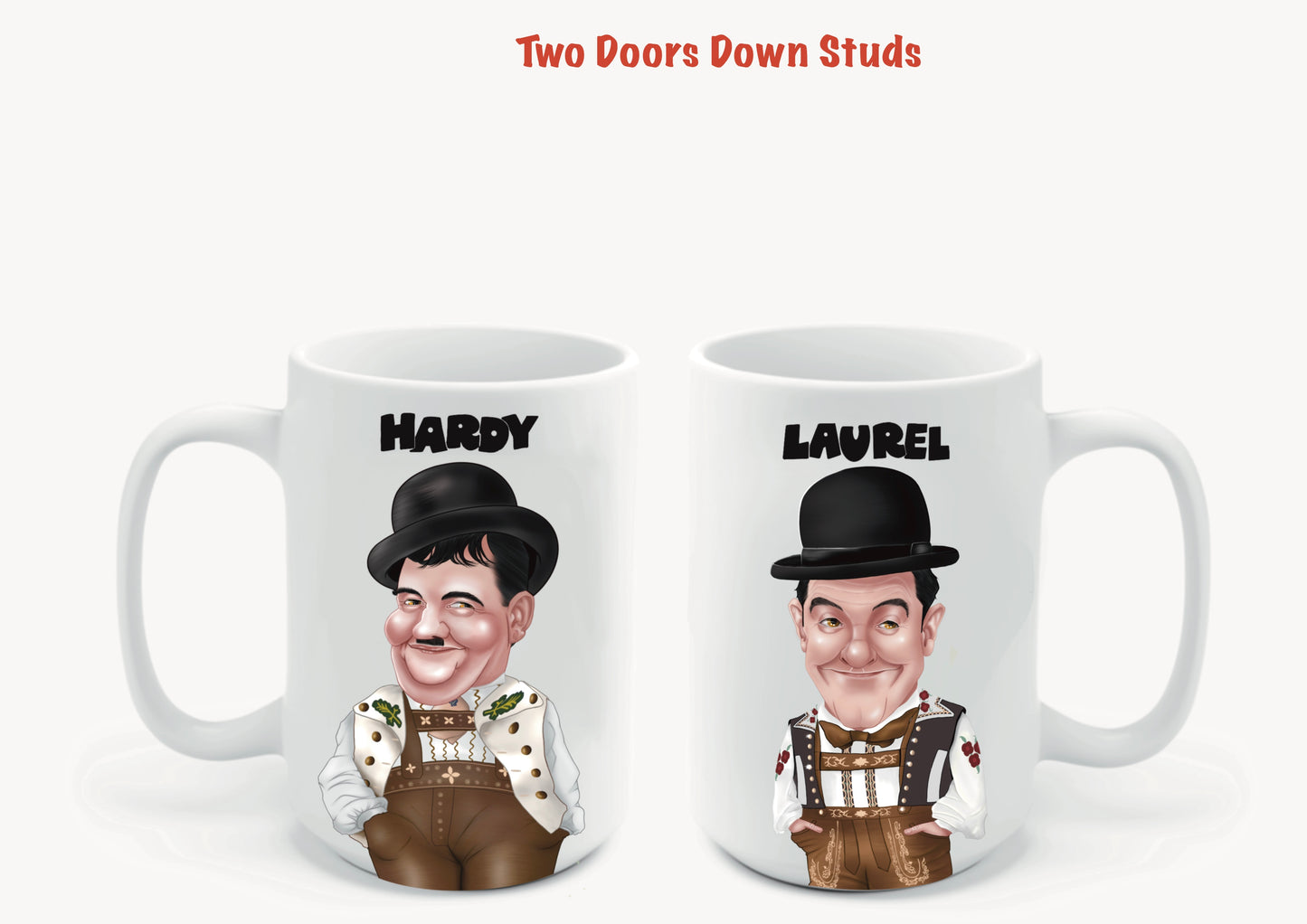 Laurel and Hardy Mugs-Mugs