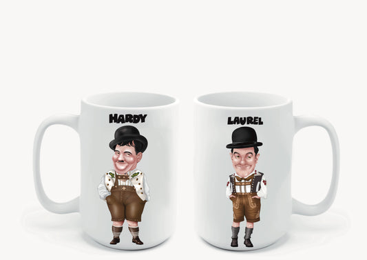 Laurel And Hardy Mugs-Mugs