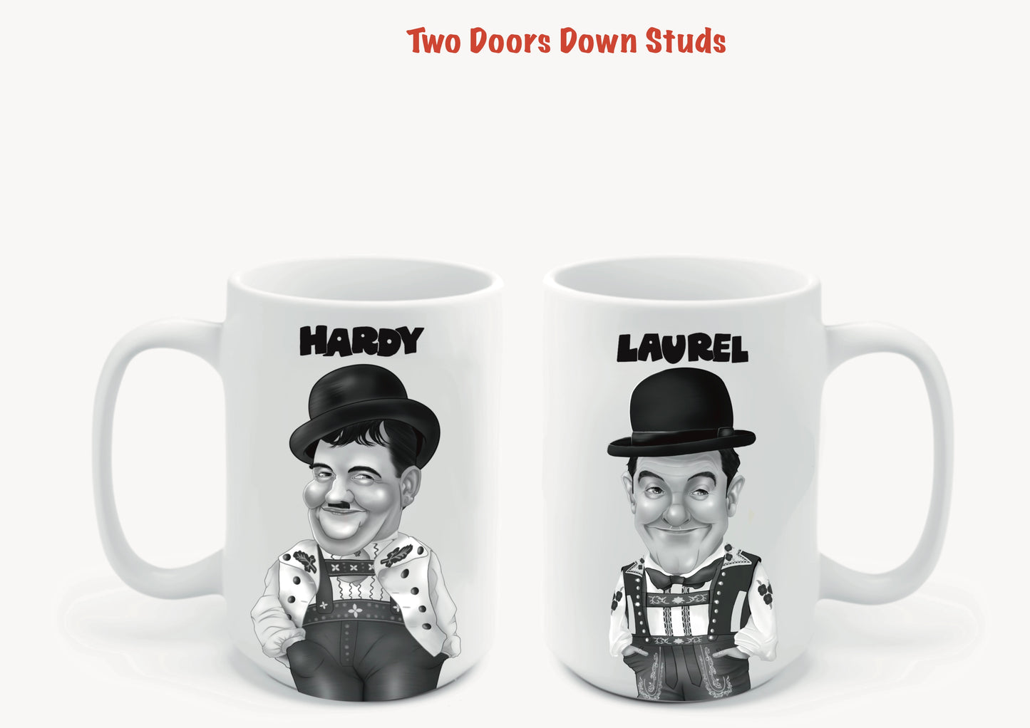 Laurel And Hardy Mugs-Mugs