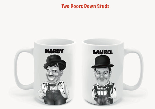 Laurel And Hardy Mugs-Mugs