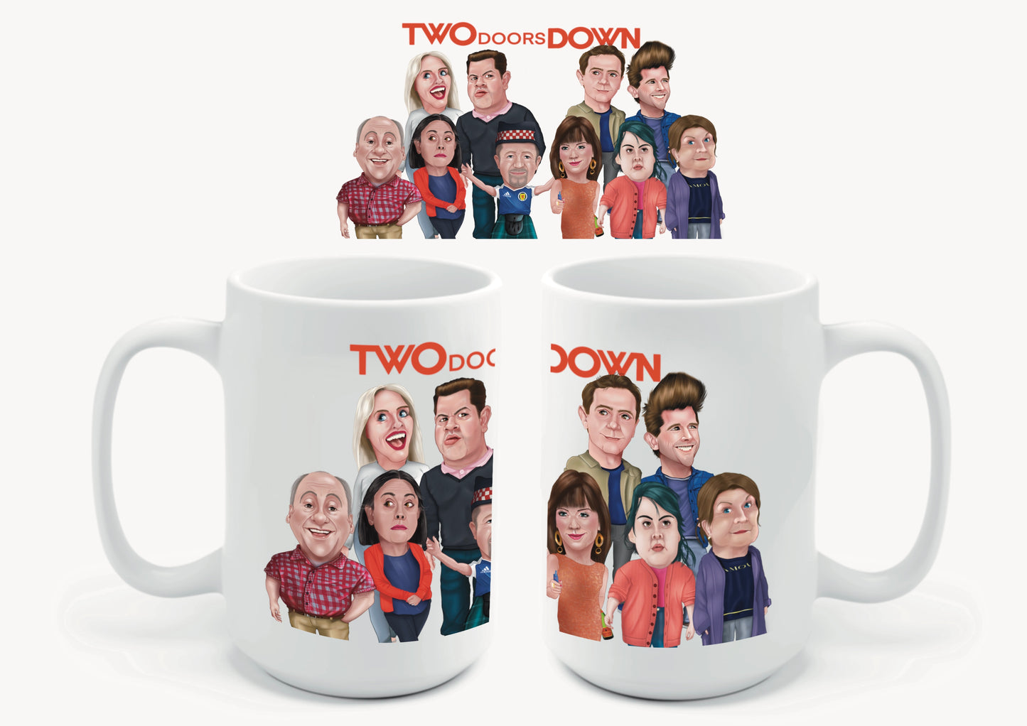 Set 3 Mugs-Mugs Two Doors Down Mugs special offer