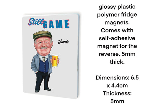 Still Game Fridge Magnets-Magnets Jack Jarvis Esq