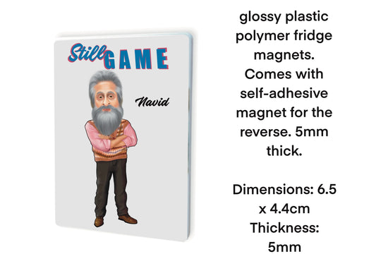Still Game Fridge Magnets-Magnets Navid Harrid