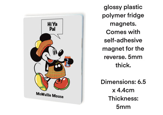 McWullie Mouse Fridge Magnets-Magnets