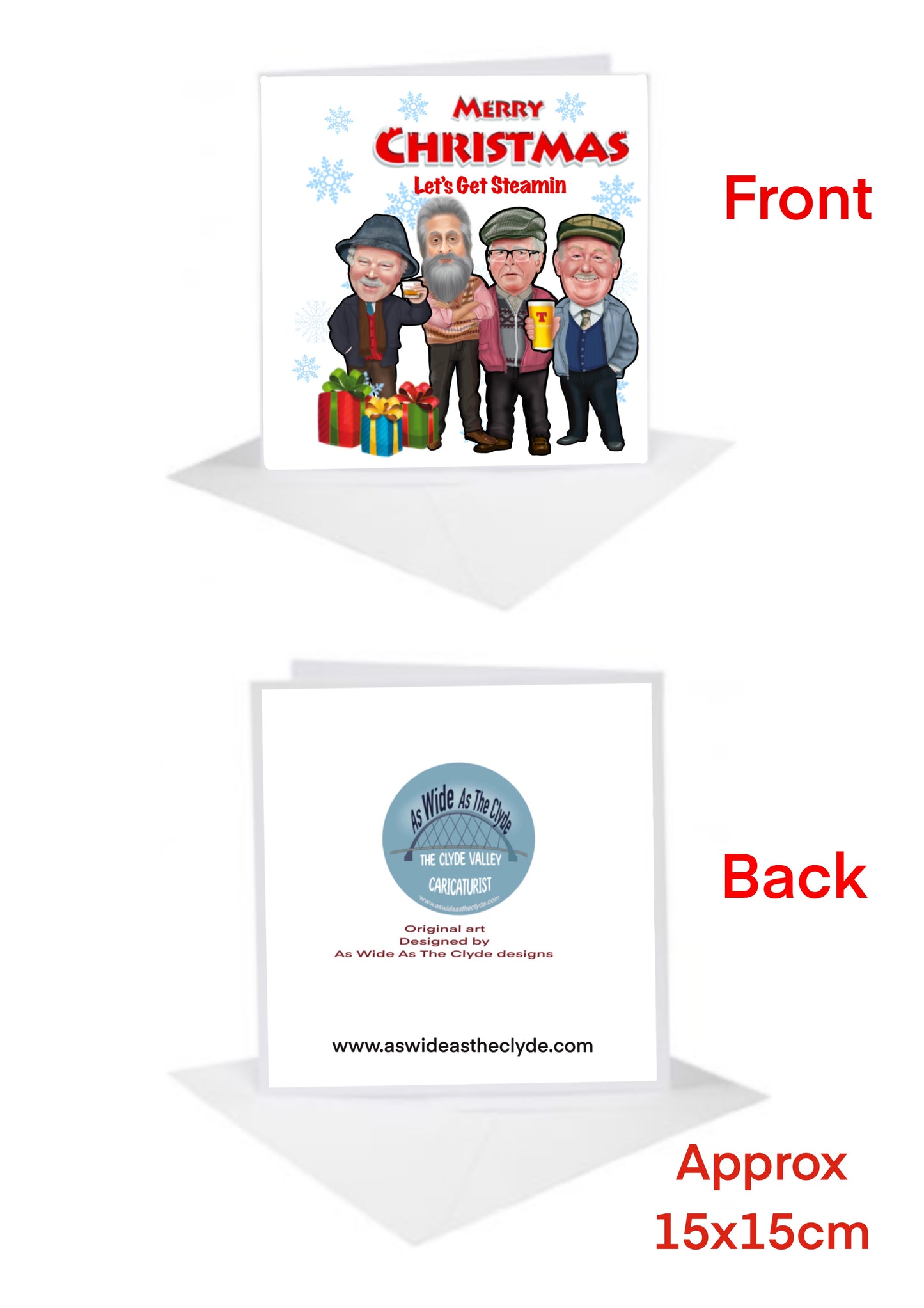 10 x Christmas Cards-Cards still game auld pals Sale Items-Sale Items (Copy)