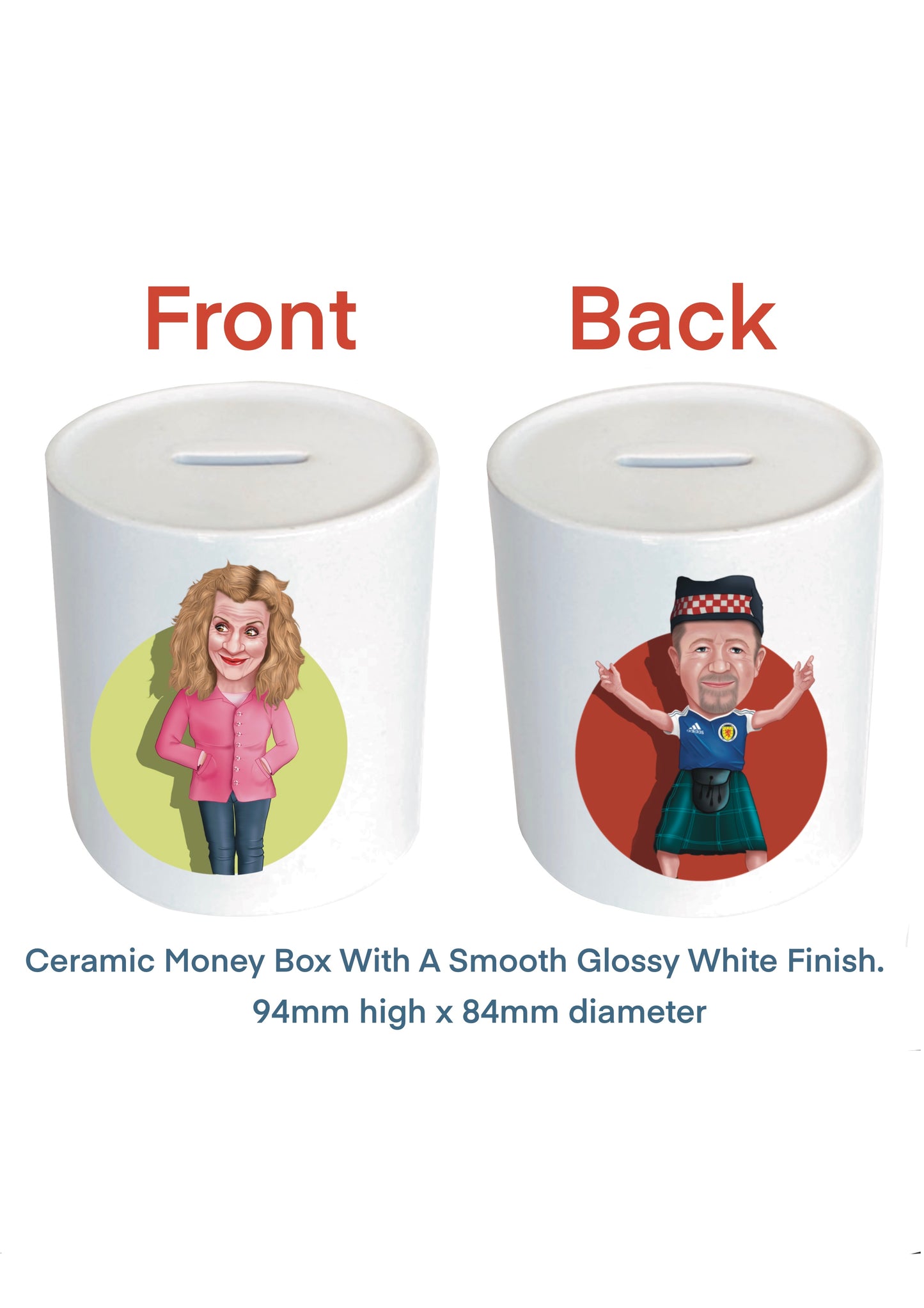 Two Doors Down Money Boxes Anne-Marie and Colin