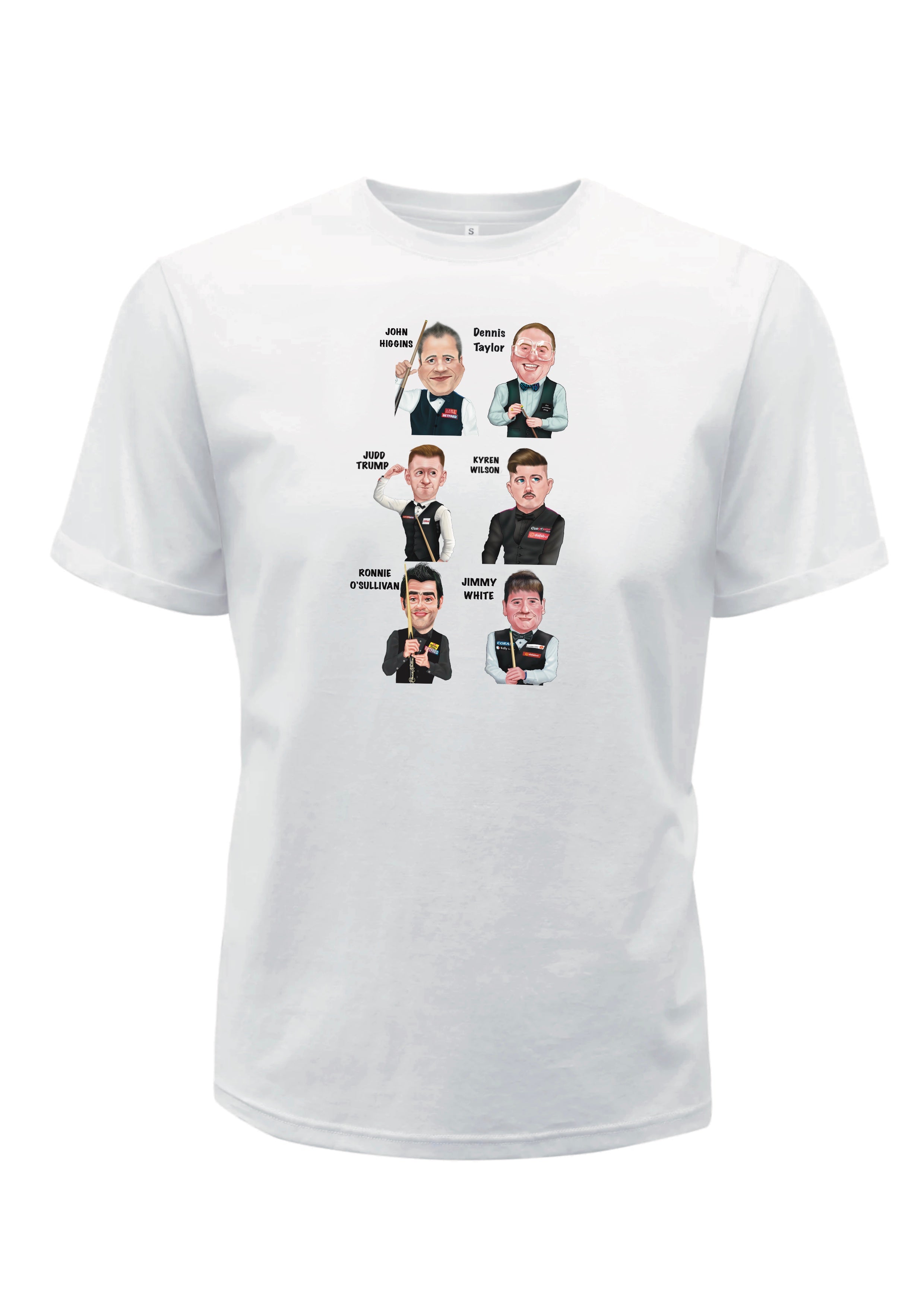 Snooker inspired T Shirts-T Shirts Dennis taylor Ronnie O’Sullivan Judd  trump