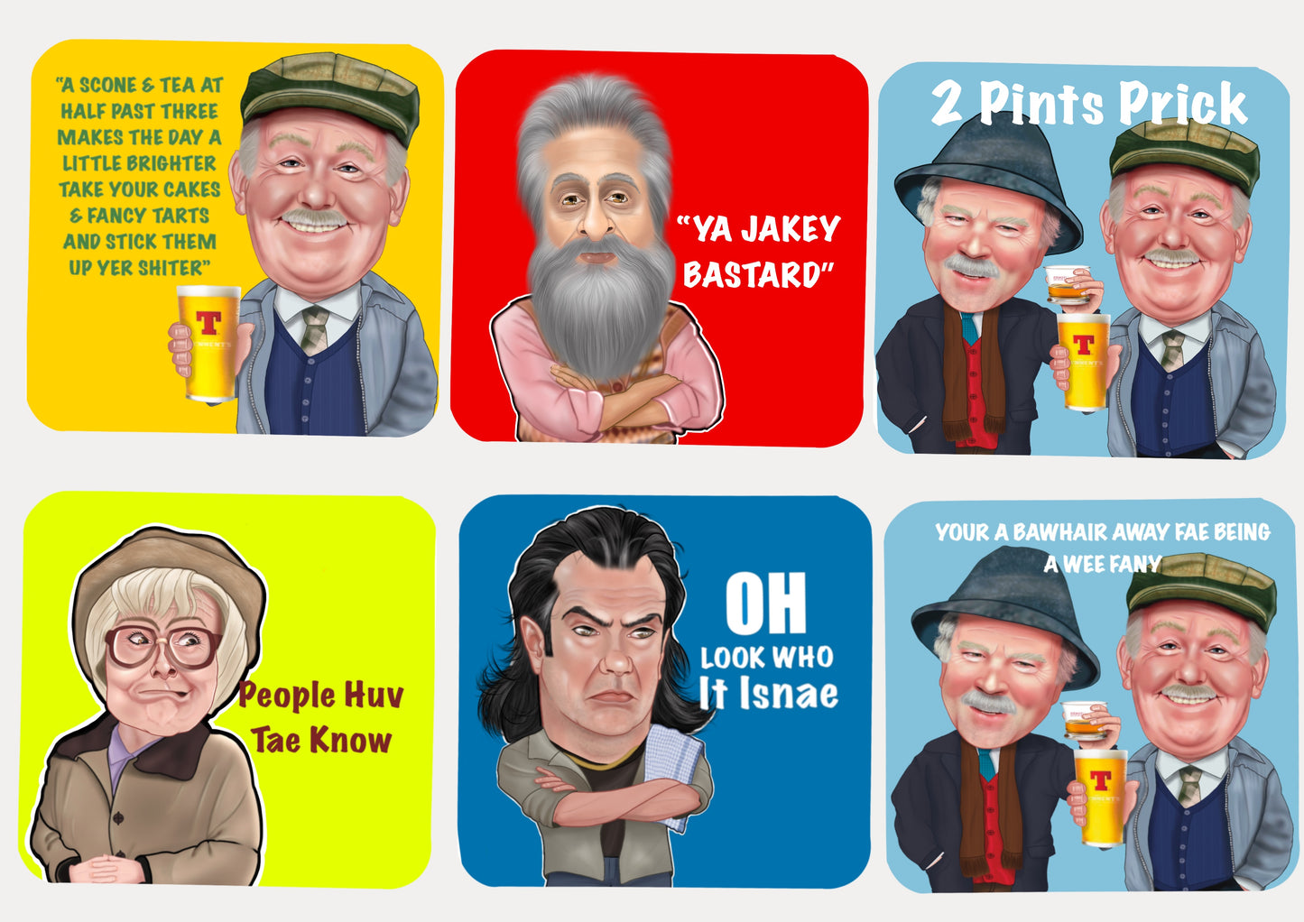 Coasters - Still Game - SPECIAL OFFER - Auld Pals  ALL 6 FOR £20.00!!