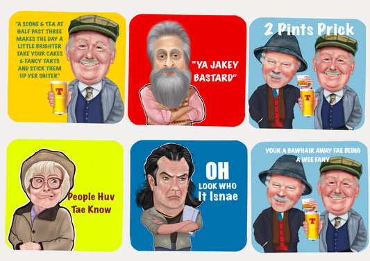 12 x Still Game auld pals Coasters-Coasters special offer £34.99