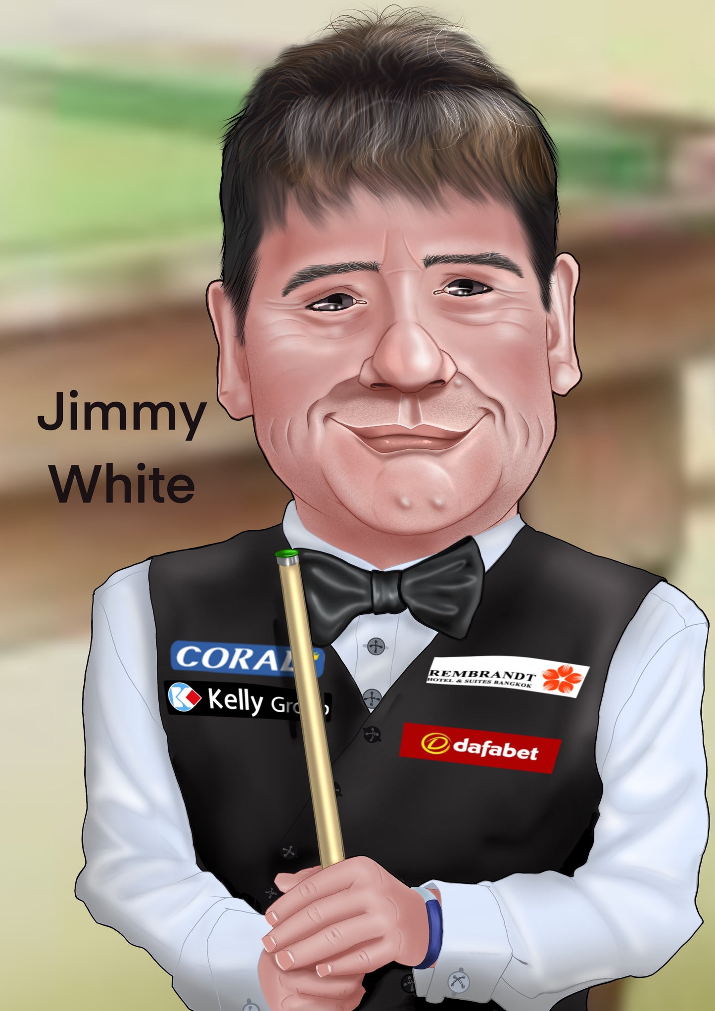 Snooker - Two prints-Prints Jimmy White and Dennis Taylor - Special Offer!