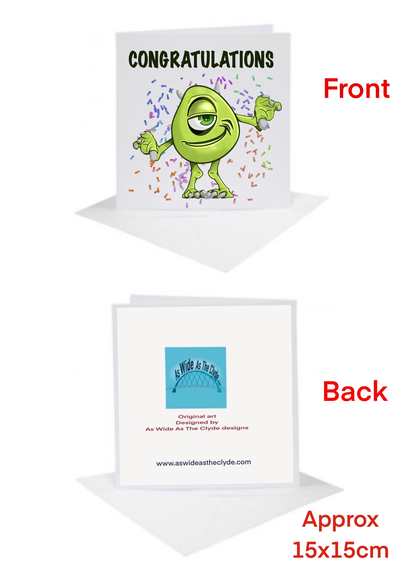 Monsters Inc - Congratulations - Card