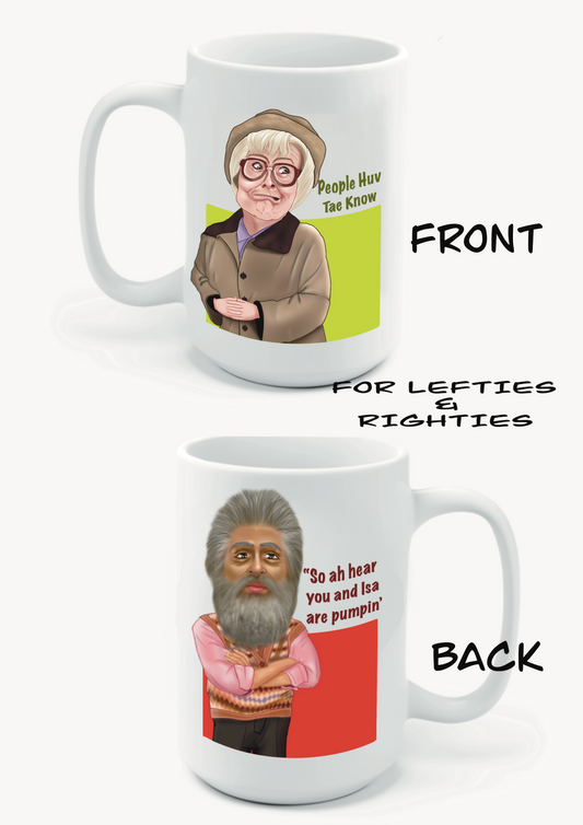 Mugs - Still Game - Double mug Isa and Navid