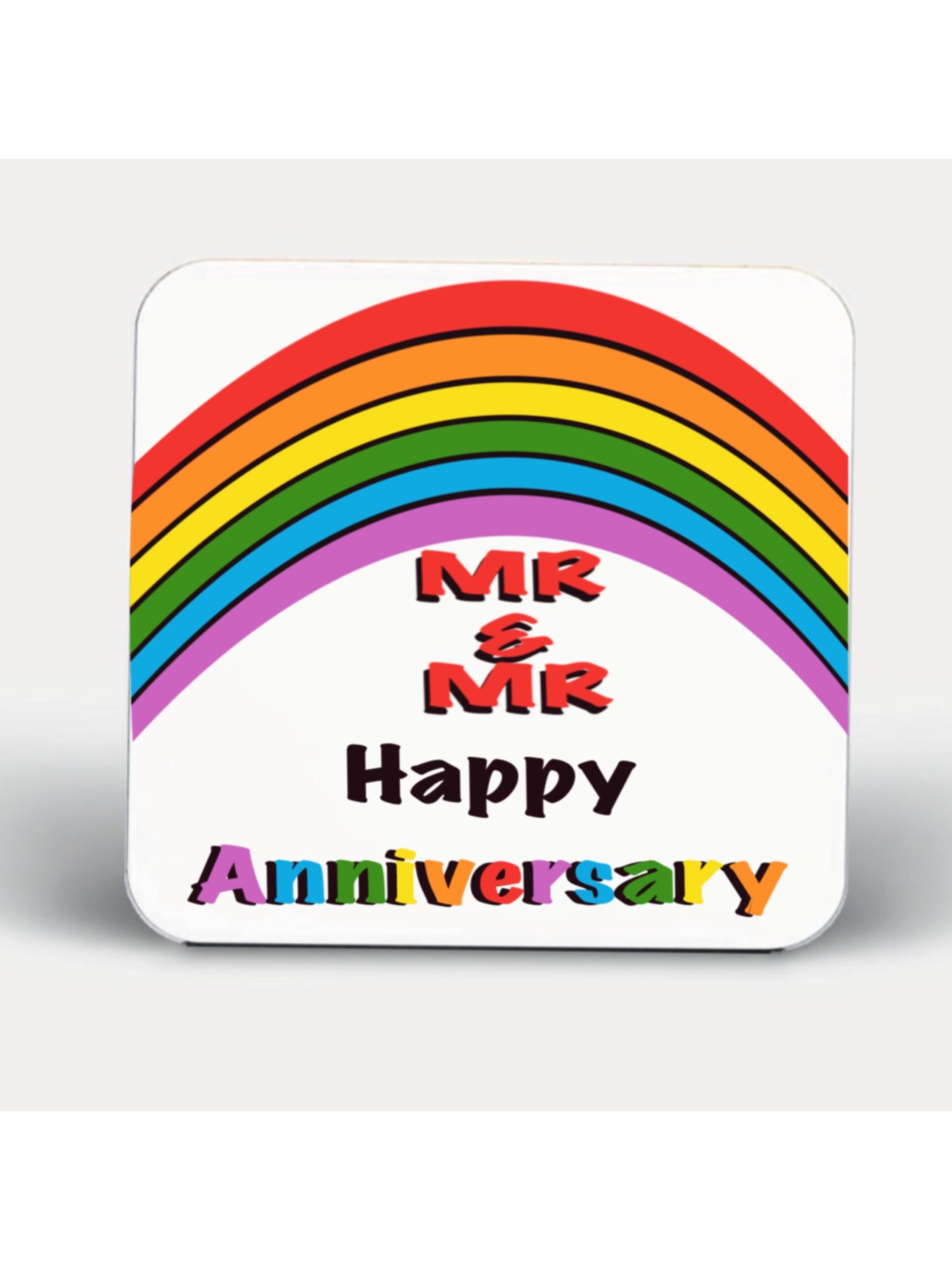 LGBT - Mr and Mr Happy Anniversary - Coasters