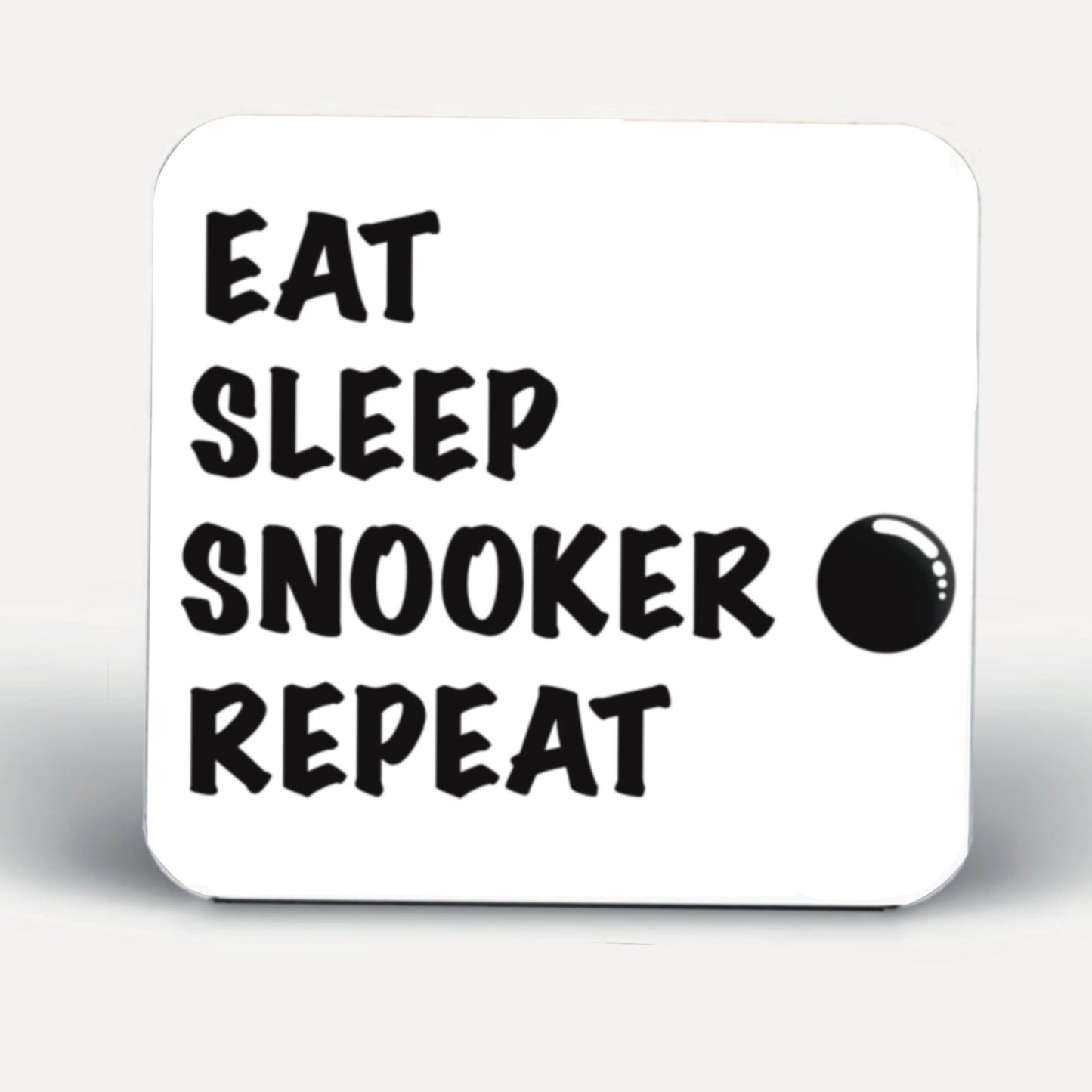 Snooker Coasters - Eat Sleep Snooker Repeat